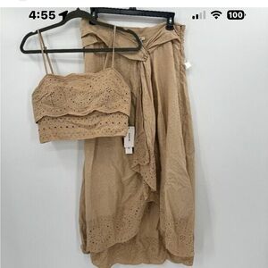 Jason Wu Tan Midi Skirt
